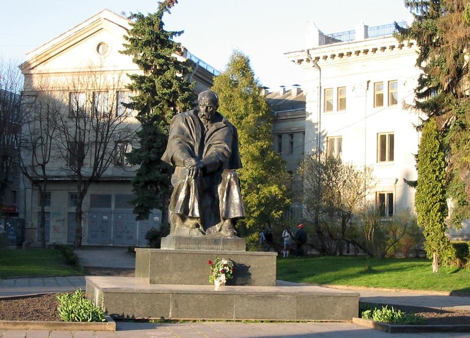 Monumento del famoso poeta ucraniano Taras Shevchenko